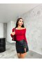 Women's Printed Stretchy Sandy Crop Blouse - 4