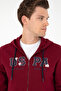 Men's Burgundy Knitted Cardigan 50277970 -Vr014 - 2