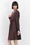 Women Metallic Mini Dress, Maroon - 4