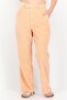 Women Regular Fit Plain Corduroy Pants, Peach