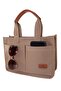 Canvas Hand and Shoulder Bag. Mink Handbag. Women's Handbag. Mink Shoulder Bag. Hanging Bag. - 7