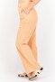 Women Regular Fit Plain Corduroy Pants, Peach - 2