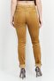 Women Slim Fit Leg Ribbed Pants 32 Length, Mustard - 2