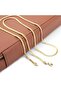 Pigado Stainless Steel Snakeskin Model Necklace Scrunch Chain 65 cm