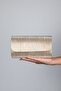 Ago Gold Striped Women's Evening Bag - 2