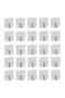 25 Pieces Self Adhesive Transparent Hanger Metal Hook Hanger