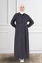 Women's Large Size Crispy Pattern Summer Hijab Dress
