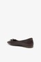 Raya Brown Genuine Leather Women's Ballerinas - 3