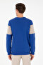 Men's Regular Fit Crew Neck Cobalt Blue Sweatshirt 50296190 -Vr045 - 5