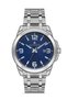Silver-Toned Navy Blue Dial with Calendar, 2-Year Warranty, NVM53-A3 Men's Watch - 3