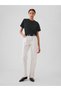 Kadın Siyah Supima® Pamuk Relaxed Tshirt - 3