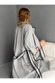 Double Yarn Embroidered Stamped Women's Jacket Coat - 2