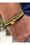 Yellow Navy Blue Bracelet Lantern Fan