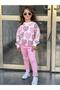 Girls' Pink Heart Sweatshirt Set - 4