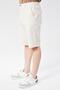 Men's Waist Half Elastic Linen Cotton Blend Slim Fit Shorts Beige - 6