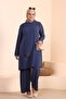 Women's Hijab Clothing Large Size Hijab Double Set Ayrobin Trousers Tunik Set - 6