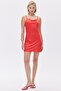 Êtincelle Pomegranate Flower Degaje Collar Strap Short Satin Nightgown - 2
