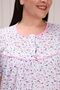 Mother, Hospital Nightgown Short Sleeve Plus Size Relaxed Fit Jersey Flannel