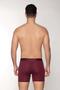 Claret Red Men's Modal Boxers - Logo, Elastic Long Cut - 2