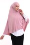 Pink Malaysia Model Practical Sheet Top Sleeveless Combed Cotton Hijab Souffle Scarf - 3