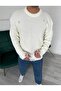 Copy - Copy - Men's Oversized Knitted Sweater with Crew Neck and Fisherman Collar - 3