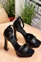 Hard Mirror Black High Platform Women's Shoes 13 cm - 4