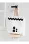 Charlie Brown Design Motto Tote Bag, Thick, Cloth Bag, Shoulder Bag, Book Bag, Shopper Bag - 3