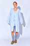 100% Organic Cotton Muslin Washable Dressing Gown Kimono |   Baby Blue Mkw359976 - 6