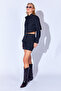 Thick Soft Textured Double Pocket Mini Skirt |   Additional 10009063 - 3