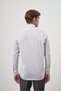 Gray Long Sleeve Pattern Half Italian Pocket Cotton Classic Comfort Fit Shirt 1004245174 - 7
