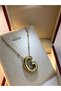 Balloon g letter necklace stainless steel yellow color • in illuminated box • for lover • for wife • for mother necklace - 4