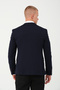 Men's Slim Fit Blazer Jacket Navy Blue - 5
