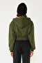 Women's Zippered Hooded Sweatshirt with Long Sleeves - 5