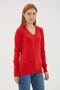 V-Neck Sweater Red