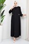 مطرزة مقاس كبير Ferace أسود SS2280 - 6