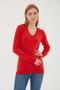 V-Neck Sweater Red - 3