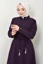 Plum Pleated Mevlana Ferace - Ss2057 - 6