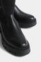 Black Knitwear Detailed Thick Sole Women's Boots - 3