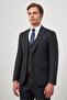 Men's Dark Navy Blue Swallow Collar Vest 6 Drop Slim Fit Suit 1001245156 - 5