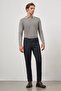 Men's Dark Navy Blue Straight Slim Fit Denim Jeans 1023245152 - 3