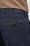 Navy Blue Cotton Casual Comfort Fit Chino Trousers with Side Pockets 1003245154 - 7