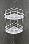 Double Shampoo Holder Bathroom Organizer with Crystal Lamas - Shelf and Corner Holder - 4