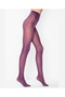 40 Den Micro Matte Mesh Toe Box Body Opaque Pantyhose - Purple Violet