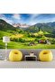 Nature Highland Pine Tree Mountain Cloud Sky Wall Cloth Wall Tapestry Decoration Decorative Wall Art - 4