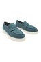 Genuine Leather Blue Comfortable and Light Daily Women's Shoes - 3