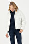 Women's Ecru Coat 50271300 -Vr019
