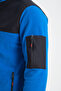 Men's Full Zip Softshell Paneled Fleece Jacket 3 Pockets Chest Water and Wind Resistant - 2