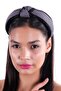 Hahai Women's Wide Band Gingham Knotted Crown - 2