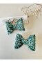 Glitter Shiny 2-Piece Bow Clip Buckle