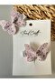 Glitter Sequin Glittering 2-Piece Butterfly Clip Buckle - 2